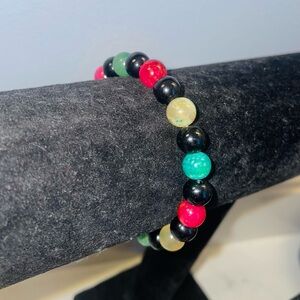 Handmade Crackle Agate gemstone Bracelet